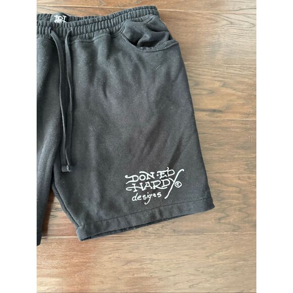 Ed Hardy Love Kills Slowly Mens Large Sweat Shorts - Picture 3 of 6